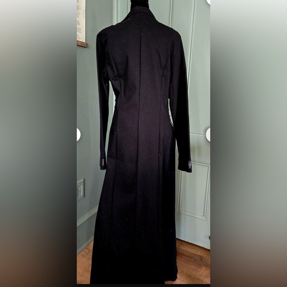 *Vintage* Redballs Black Tri-Buckle Trench Coat Pleather - Size M - *RARE FIND* - Picture 3 of 14
